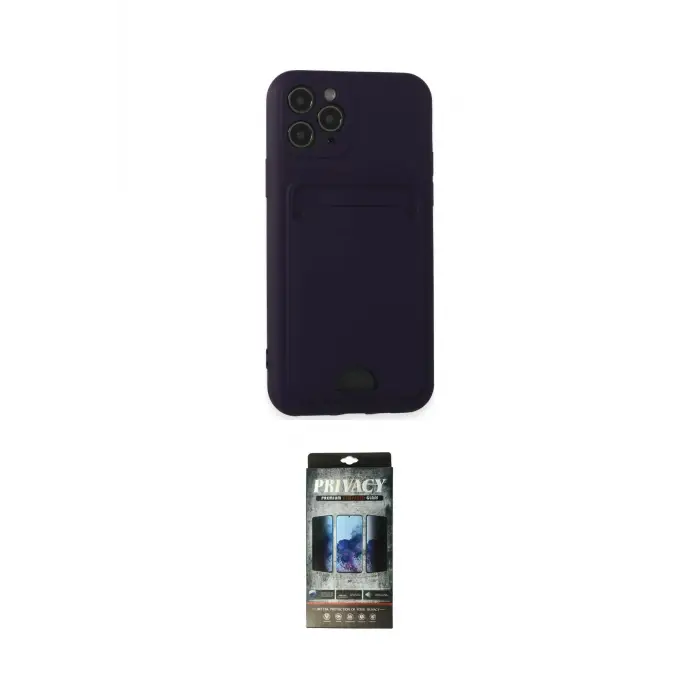 ieg™ iPhone 11 Pro Kılıf Vadi Çizgi Prime - Siyah 34D Hayalet Izgaralı Cam