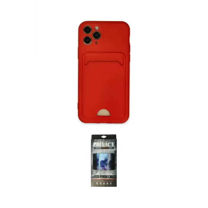 ieg™ iPhone 11 Pro Kılıf Vadi Çizgi Prime - Siyah 34D Hayalet Izgaralı Cam