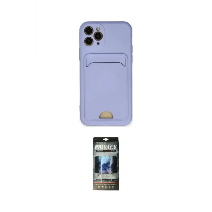 ieg™ iPhone 11 Pro Kılıf Vadi Çizgi Prime - Siyah 34D Hayalet Izgaralı Cam
