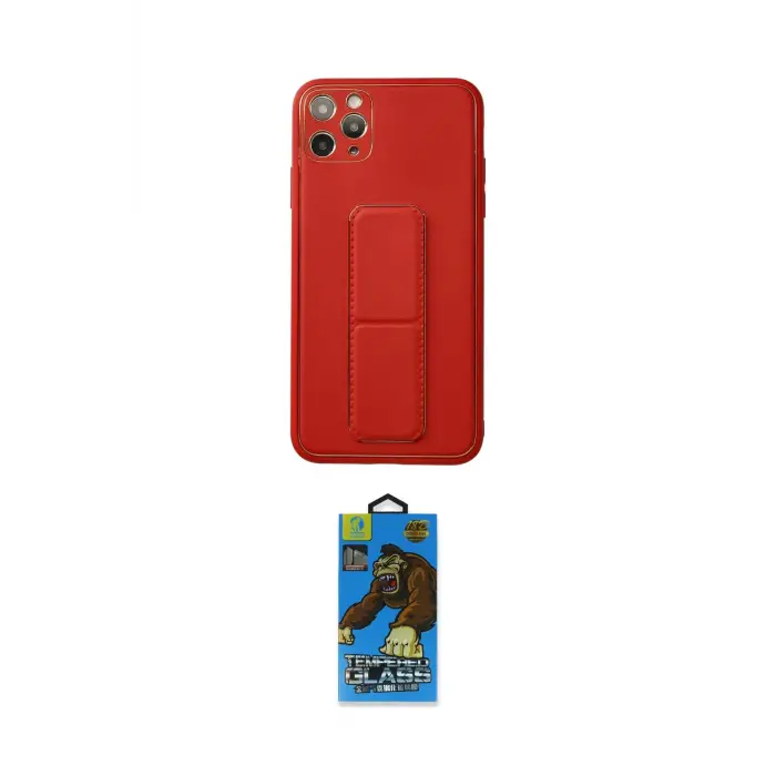 ieg™ iPhone 11 Pro Max Kılıf Akış Doku - Siyah 18D Cam Ekran Koruyucu