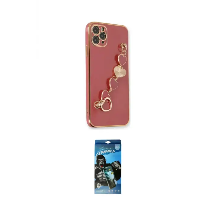 ieg™ iPhone 11 Pro Max Kılıf Nova Işık Prime - Siyah 34D Izgaralı Cam