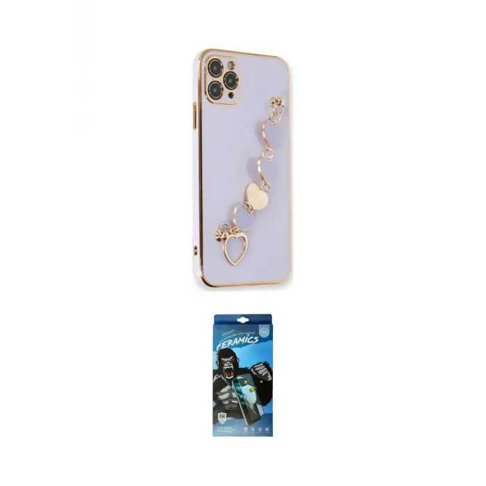 ieg™ iPhone 11 Pro Max Kılıf Nova Işık Prime - Siyah 34D Izgaralı Cam