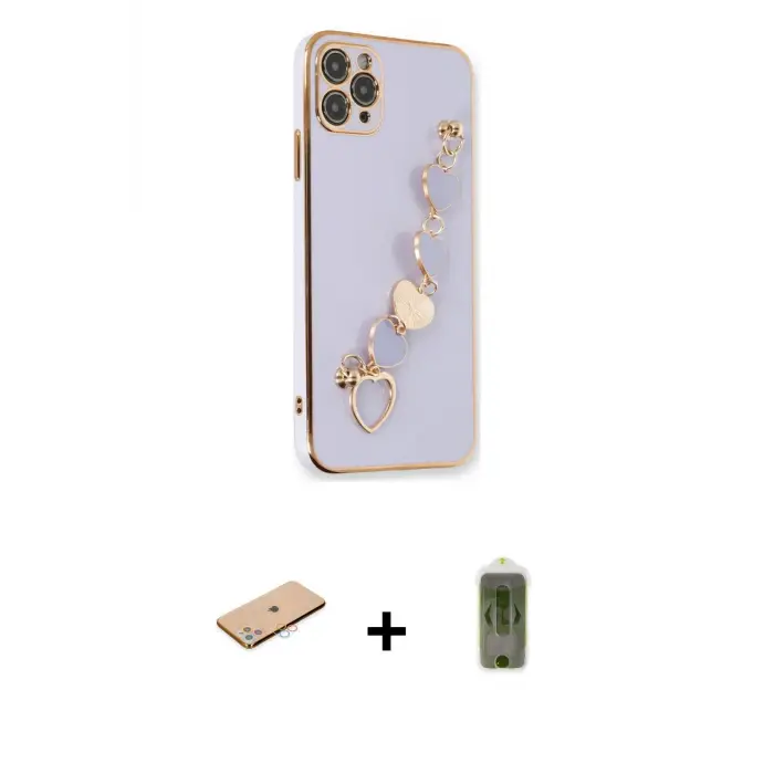 ieg™ iPhone 11 Pro Max Kılıf Nova Işık Prime - Siyah Joko Magic 5D Hayalet Cam + Renkli Kamera Lens Koruma Cam - PE