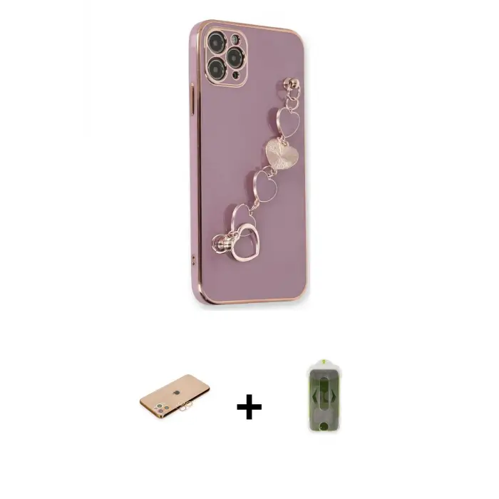 ieg™ iPhone 11 Pro Max Kılıf Nova Işık Prime - Siyah Joko Magic 5D Hayalet Cam + Renkli Kamera Lens Koruma Cam - TU