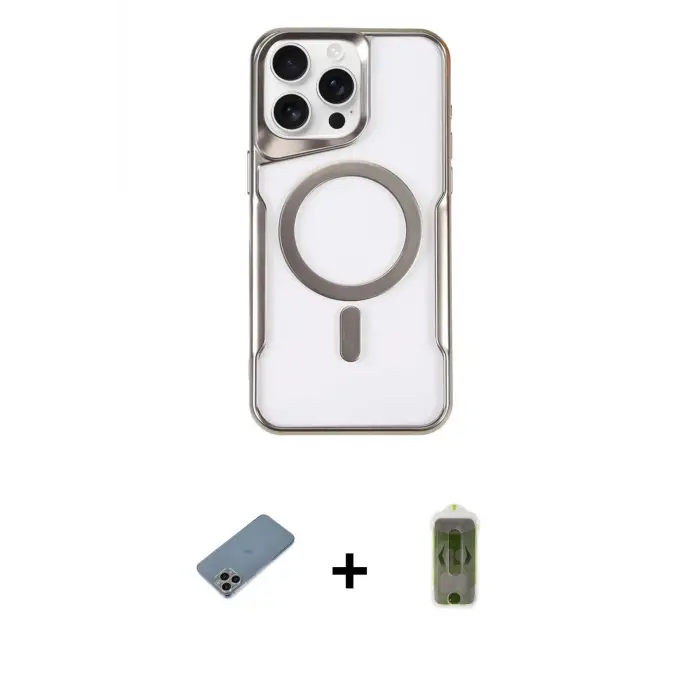 ieg™ iPhone 11 Pro Max Kılıf Yadigar Klasik Özel Seri - Siyah Joko Magic 5D Hayalet Cam + Shine Kamera Lens Koruma Cam - GI
