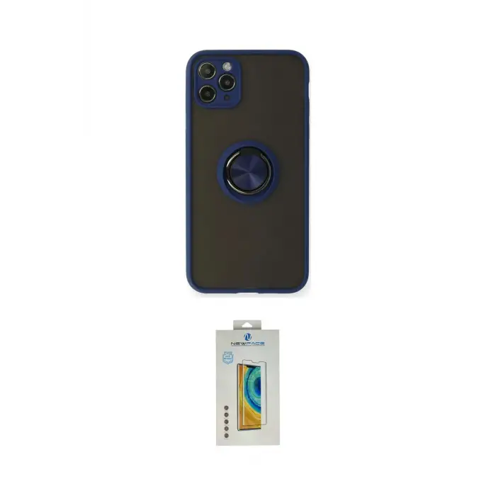 ieg™ iPhone 11 Pro Max Kılıf Yörünge Çizgi - Siyah Polymer Nano Ekran Koruyucu
