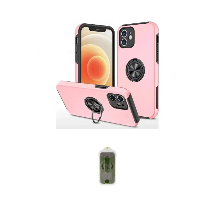 ieg™ iPhone 12 Kılıf Odak Form Prime - Siyah Joko Magic 5D Hayalet Cam