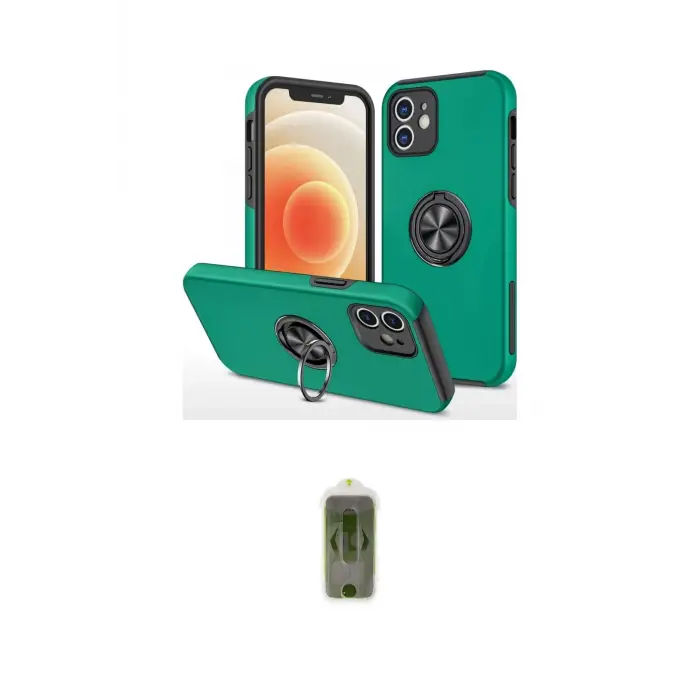ieg™ iPhone 12 Kılıf Odak Form Prime - Siyah Joko Magic 5D Hayalet Cam