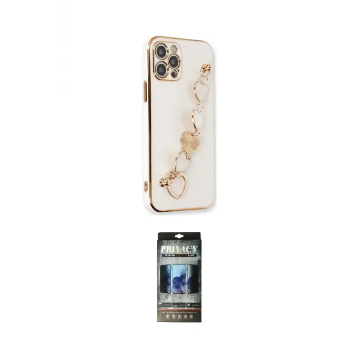 ieg™ iPhone 12 Pro Kılıf Nova Işık Prime - Siyah 34D Hayalet Izgaralı Cam