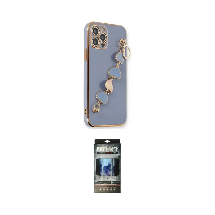ieg™ iPhone 12 Pro Kılıf Nova Işık Prime - Siyah 34D Hayalet Izgaralı Cam