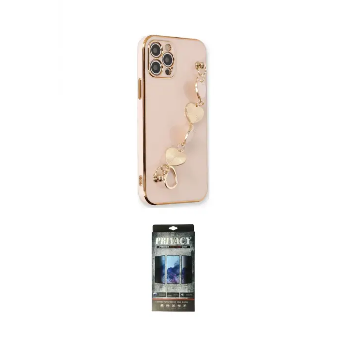 ieg™ iPhone 12 Pro Kılıf Nova Işık Prime - Siyah 34D Hayalet Izgaralı Cam