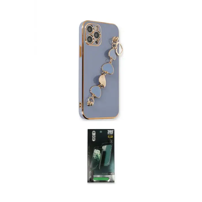 ieg™ iPhone 12 Pro Kılıf Nova Işık Prime - Siyah 360 Mat Full Body Arka Koruyucu