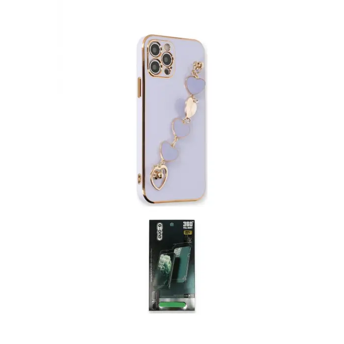 ieg™ iPhone 12 Pro Kılıf Nova Işık Prime - Siyah 360 Mat Full Body Arka Koruyucu