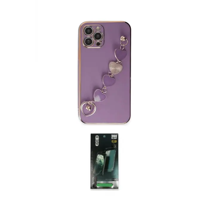 ieg™ iPhone 12 Pro Kılıf Nova Işık Prime - Siyah 360 Mat Full Body Arka Koruyucu