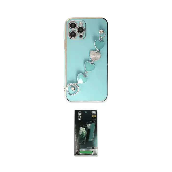 ieg™ iPhone 12 Pro Kılıf Nova Işık Prime - Siyah 360 Mat Full Body Arka Koruyucu