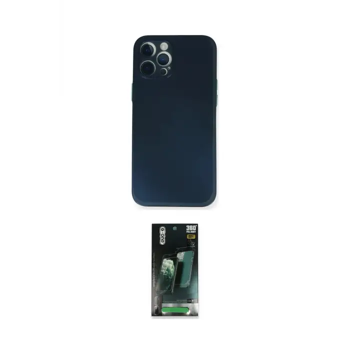 ieg™ iPhone 12 Pro Kılıf Yadigar Yansıma Serisi - Şeffaf 360 Full Body Arka Koruyucu