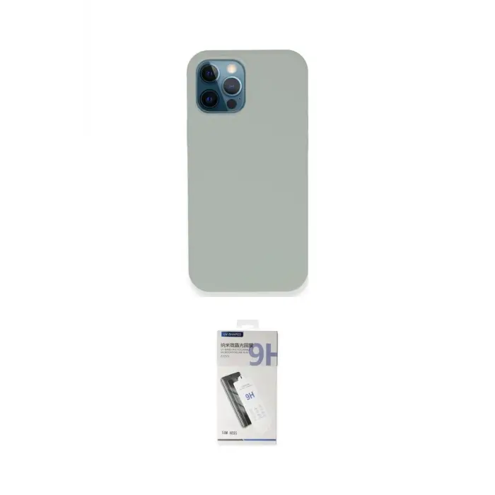 ieg™ iPhone 12 Pro Kılıf Zirve Modern Özel Seri - Şeffaf Uv Polymer Nano Ekran Koruyucu