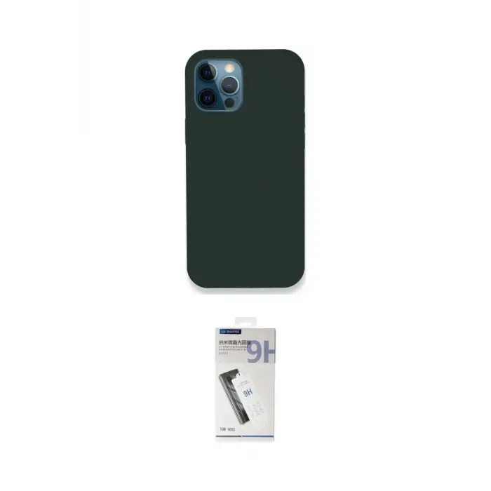 ieg™ iPhone 12 Pro Kılıf Zirve Modern Özel Seri - Şeffaf Uv Polymer Nano Ekran Koruyucu