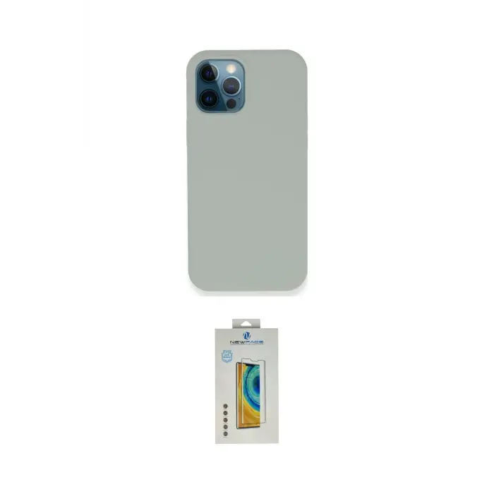 ieg™ iPhone 12 Pro Kılıf Zirve Modern Özel Seri - Siyah Polymer Nano Ekran Koruyucu