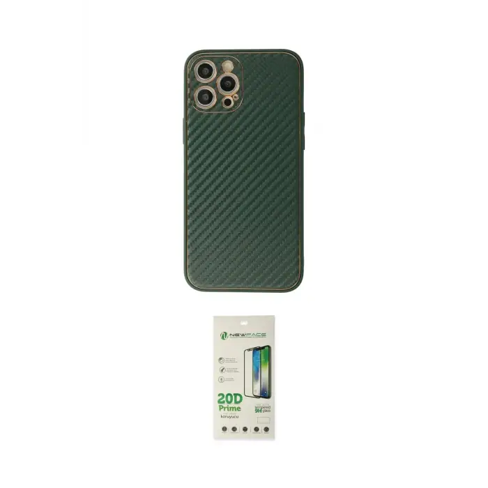 ieg™ iPhone 12 Pro Max Kılıf Ahenk Işık - Siyah 20D Premium Cam Ekran Koruyucu