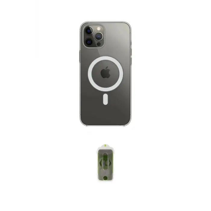ieg™ iPhone 12 Pro Max Kılıf Ahenk Yansıma Prime - Siyah Joko Magic 5D Hayalet Cam