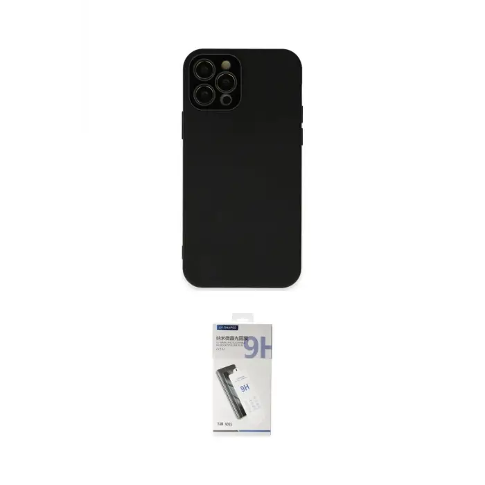 ieg™ iPhone 12 Pro Max Kılıf Çekirdek Modern Serisi - Şeffaf Uv Polymer Nano Ekran Koruyucu