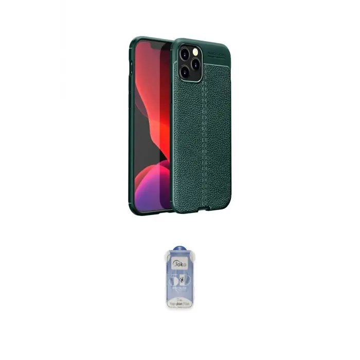 ieg™ iPhone 12 Pro Max Kılıf Doruk Klasik Özel Seri - Siyah Joko Magic 5D Cam