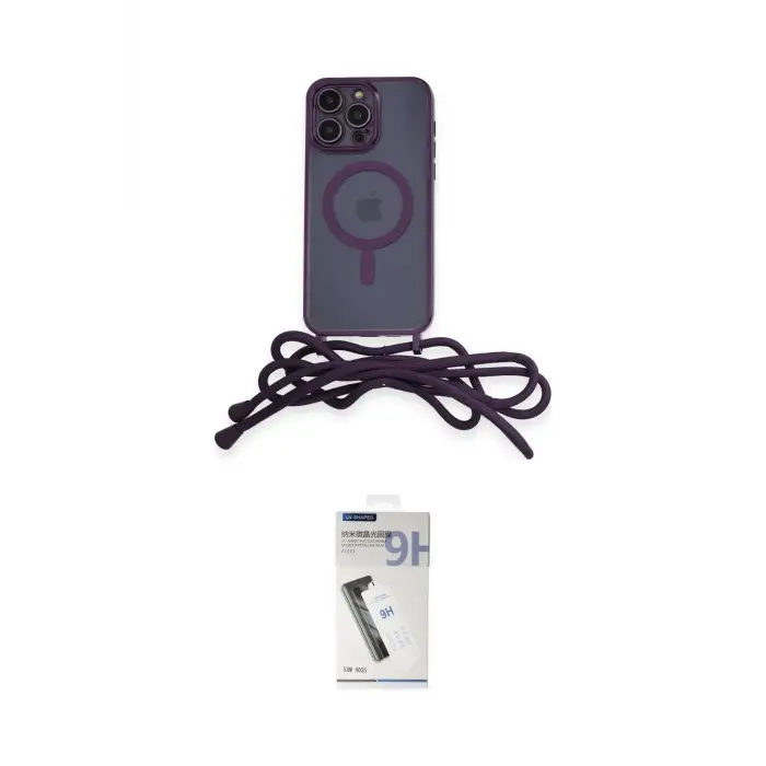 ieg™ iPhone 12 Pro Max Kılıf Eksen Özel Seri - Şeffaf Uv Polymer Nano Ekran Koruyucu