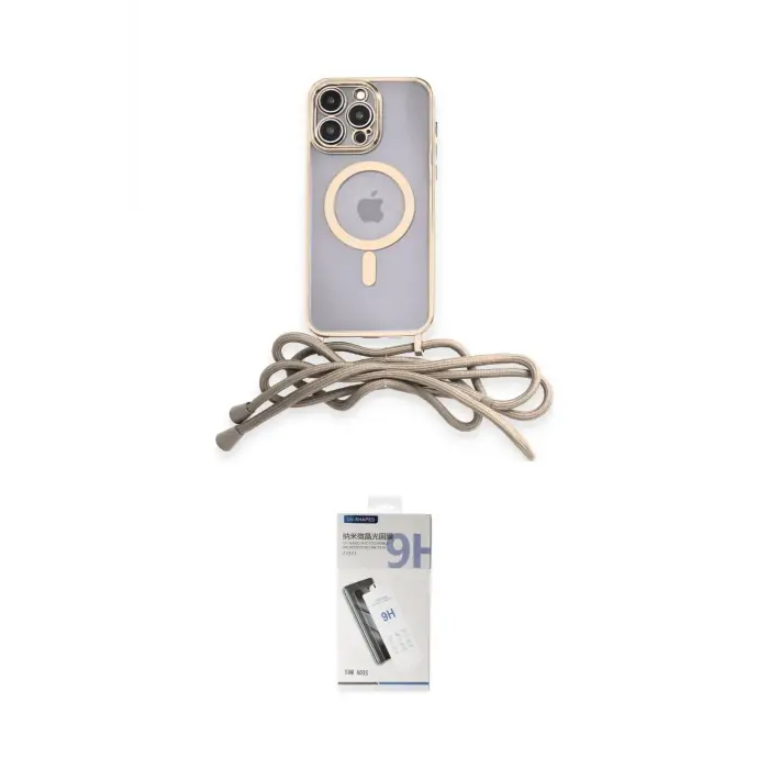 ieg™ iPhone 12 Pro Max Kılıf Eksen Özel Seri - Şeffaf Uv Polymer Nano Ekran Koruyucu