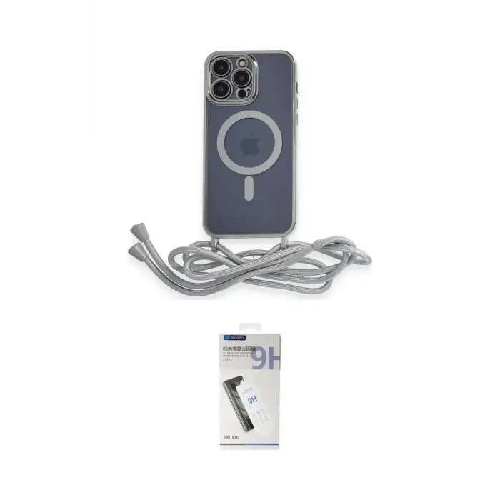 ieg™ iPhone 12 Pro Max Kılıf Eksen Özel Seri - Şeffaf Uv Polymer Nano Ekran Koruyucu