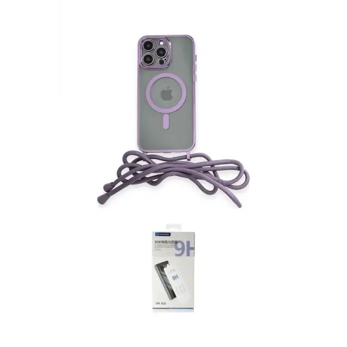 ieg™ iPhone 12 Pro Max Kılıf Eksen Özel Seri - Şeffaf Uv Polymer Nano Ekran Koruyucu