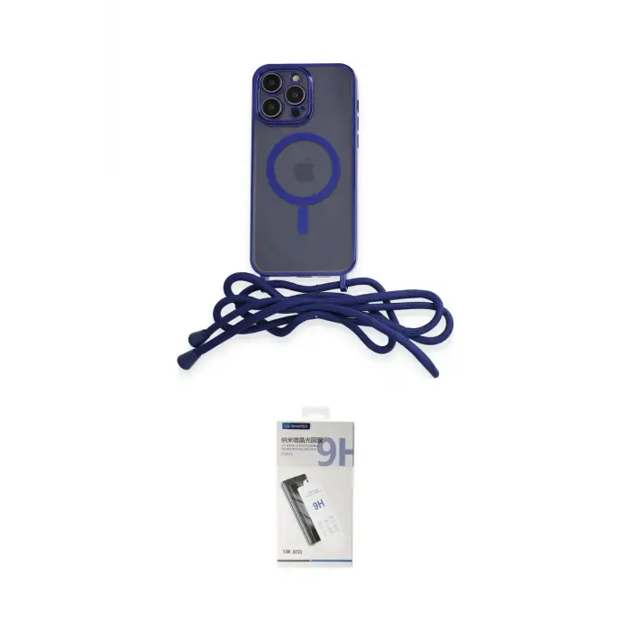 ieg™ iPhone 12 Pro Max Kılıf Eksen Özel Seri - Şeffaf Uv Polymer Nano Ekran Koruyucu
