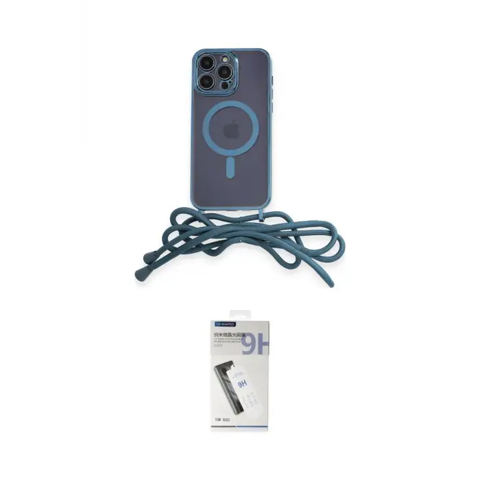 ieg™ iPhone 12 Pro Max Kılıf Eksen Özel Seri - Şeffaf Uv Polymer Nano Ekran Koruyucu