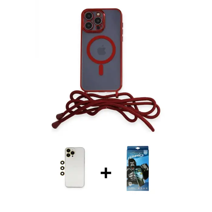 ieg™ iPhone 12 Pro Max Kılıf Eksen Özel Seri - Siyah 34D Izgaralı Cam + Shine Kamera Lens - GD
