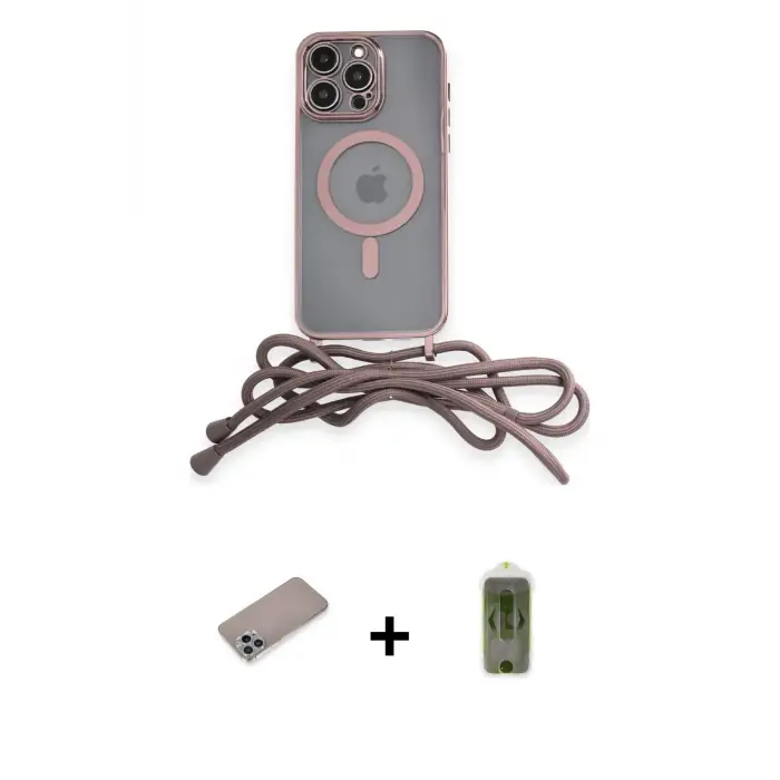 ieg™ iPhone 12 Pro Max Kılıf Eksen Özel Seri - Siyah Joko Magic 5D Hayalet Cam + Shine Kamera Lens Koruma Cam - SABE
