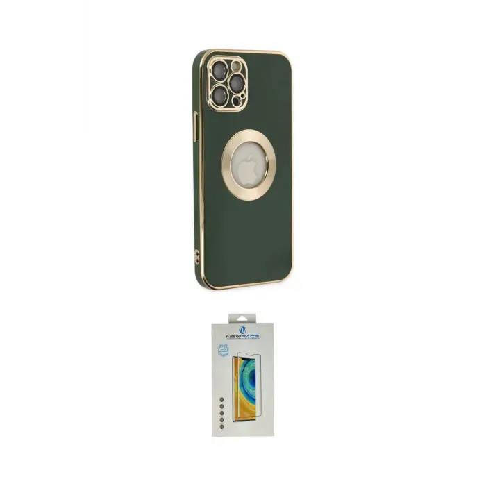 ieg™ iPhone 12 Pro Max Kılıf İz Form Serisi - Siyah Polymer Nano Ekran Koruyucu