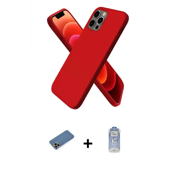 ieg™ iPhone 12 Pro Max Kılıf Kozmos Yansıma Özel Seri - Siyah Joko Magic 5D Cam + Shine Kamera Lens Koruma Cam - GD