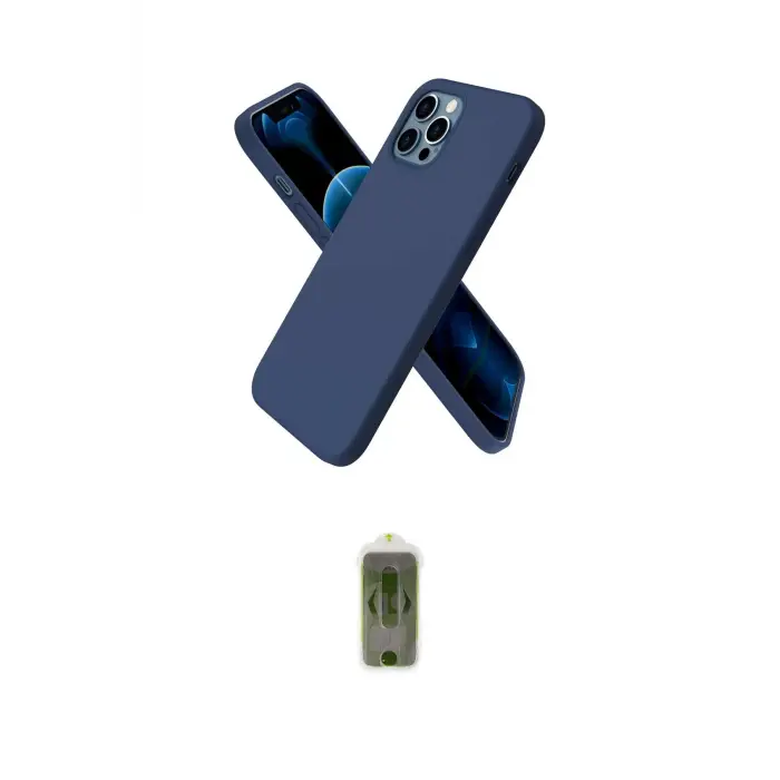 ieg™ iPhone 12 Pro Max Kılıf Kozmos Yansıma Özel Seri - Siyah Joko Magic 5D Hayalet Cam