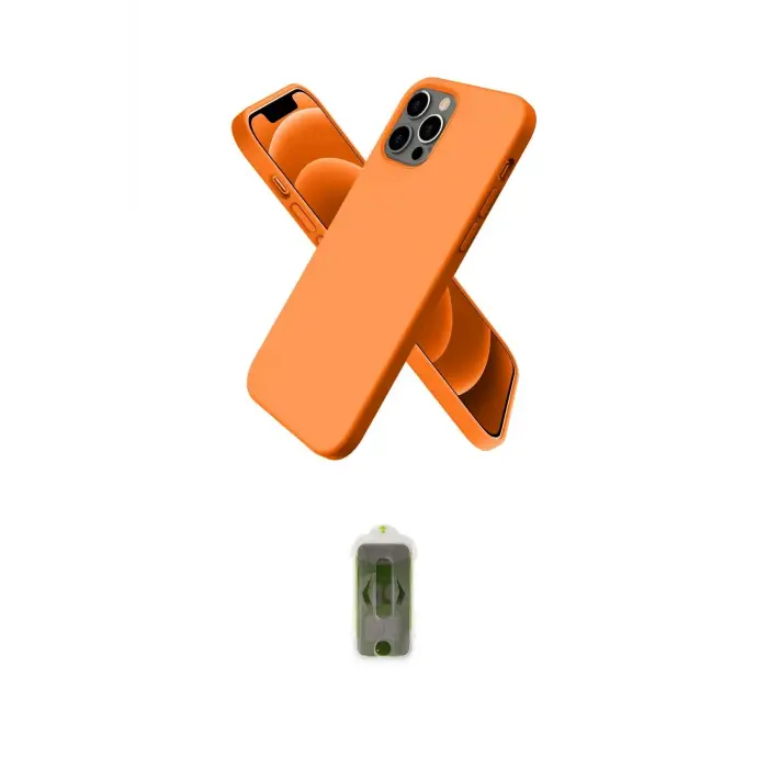 ieg™ iPhone 12 Pro Max Kılıf Kozmos Yansıma Özel Seri - Siyah Joko Magic 5D Hayalet Cam