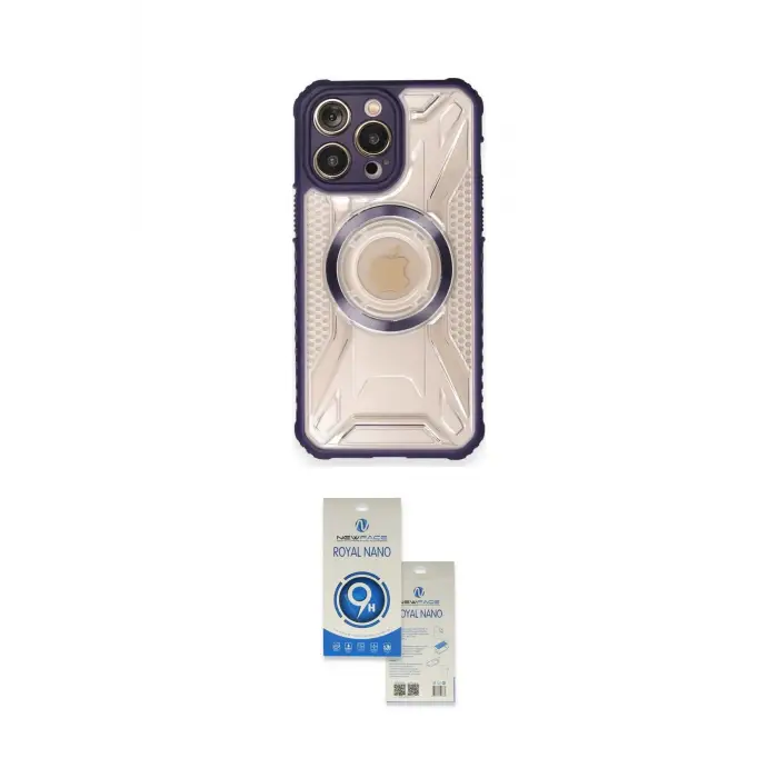 ieg™ iPhone 12 Pro Max Kılıf Kutup Modern - Şeffaf Royal Nano Ekran Koruyucu