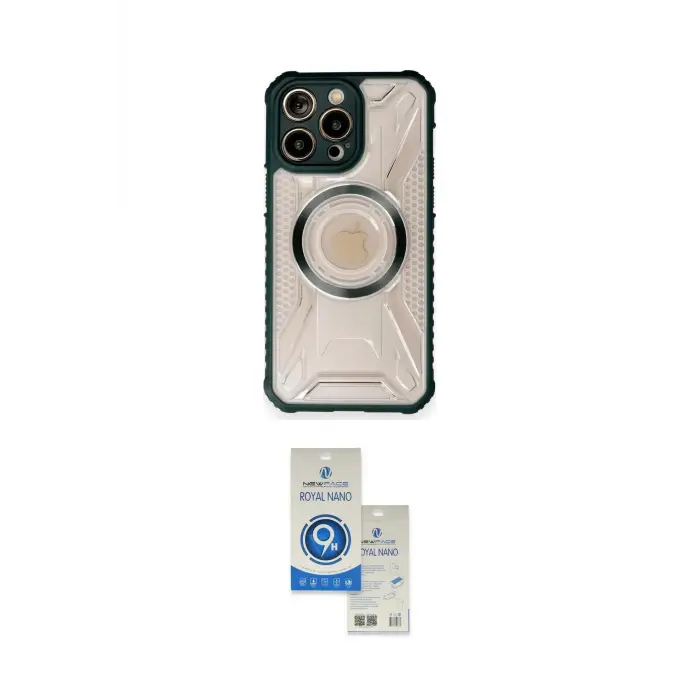 ieg™ iPhone 12 Pro Max Kılıf Kutup Modern - Şeffaf Royal Nano Ekran Koruyucu