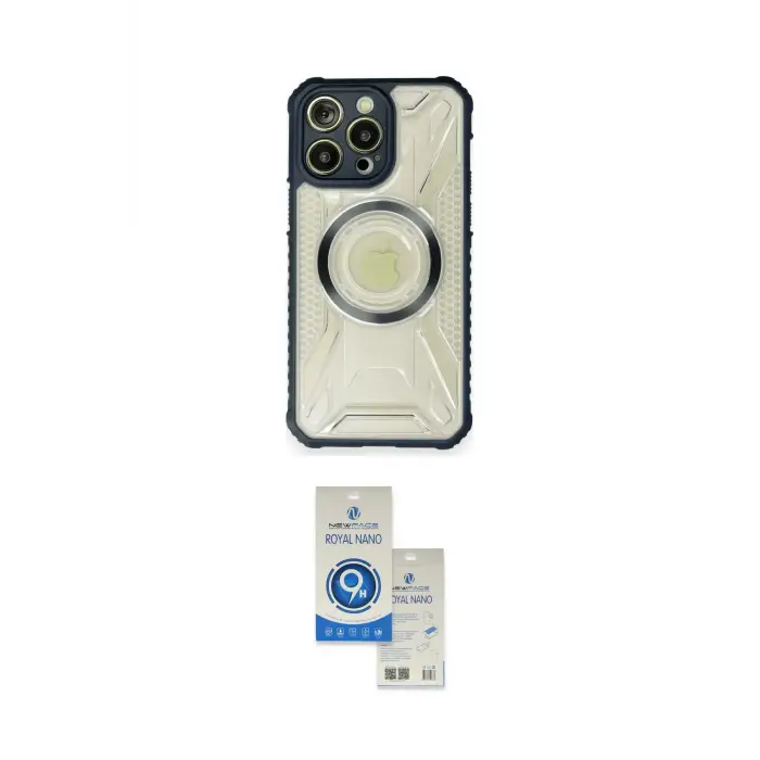 ieg™ iPhone 12 Pro Max Kılıf Kutup Modern - Şeffaf Royal Nano Ekran Koruyucu