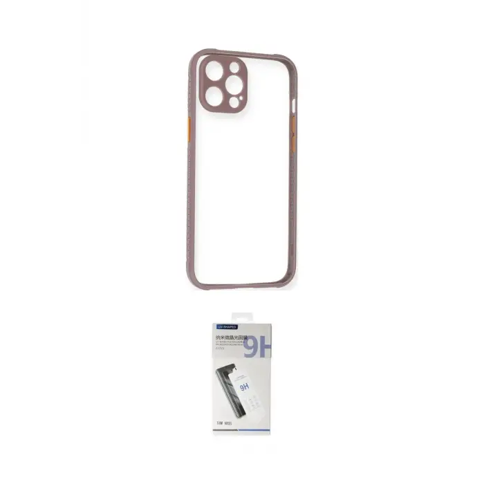 ieg™ iPhone 12 Pro Max Kılıf Nova Asil Özel Seri - Şeffaf Uv Polymer Nano Ekran Koruyucu