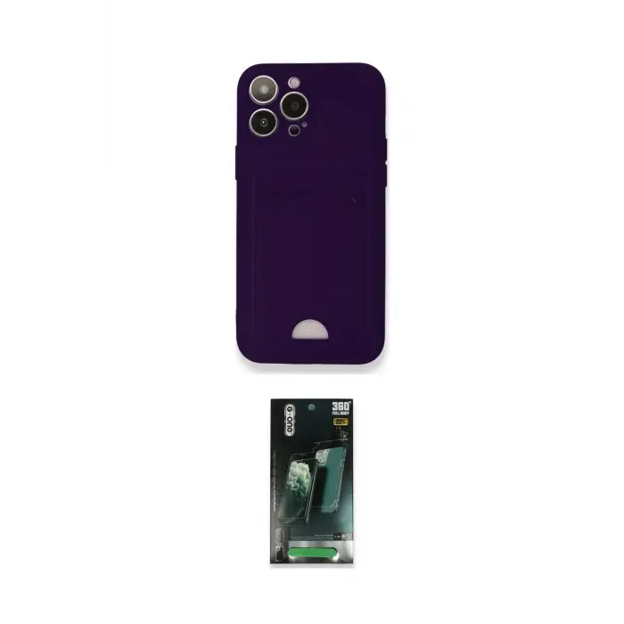 ieg™ iPhone 12 Pro Max Kılıf Vadi Çizgi Prime - Siyah 360 Mat Full Body Arka Koruyucu