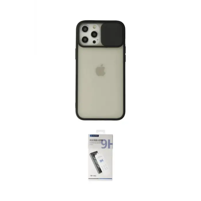 ieg™ iPhone 12 Pro Max Kılıf Vadi Çizgi - Şeffaf Uv Polymer Nano Ekran Koruyucu