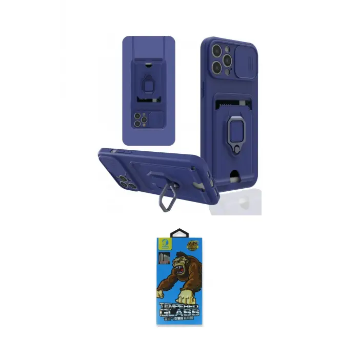 ieg™ iPhone 12 Pro Max Kılıf Vadi Form Prime - Siyah 18D Cam Ekran Koruyucu