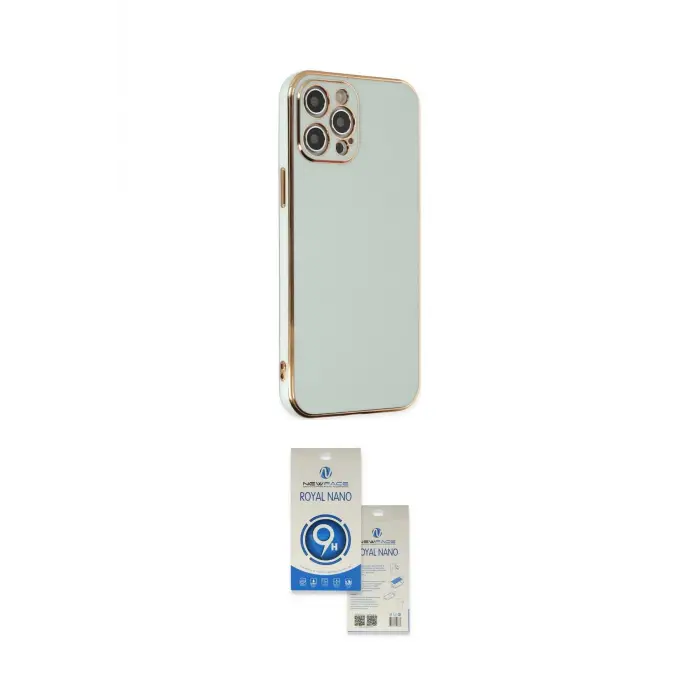 ieg™ iPhone 12 Pro Max Kılıf Yankı Serisi - Şeffaf Royal Nano Ekran Koruyucu