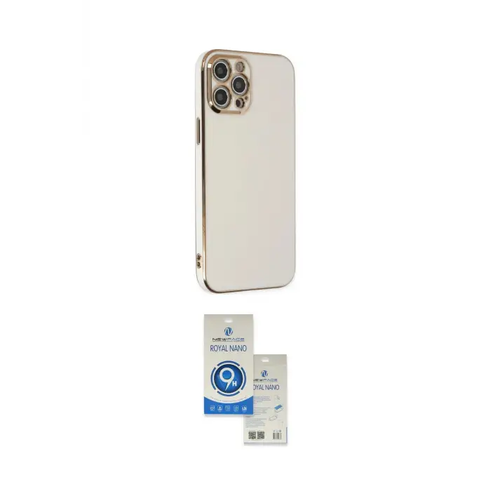 ieg™ iPhone 12 Pro Max Kılıf Yankı Serisi - Şeffaf Royal Nano Ekran Koruyucu