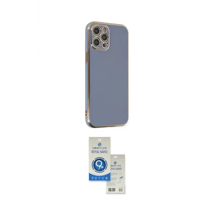 ieg™ iPhone 12 Pro Max Kılıf Yankı Serisi - Şeffaf Royal Nano Ekran Koruyucu