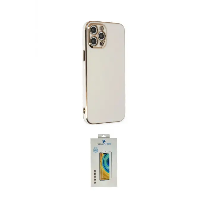 ieg™ iPhone 12 Pro Max Kılıf Yankı Serisi - Siyah Polymer Nano Ekran Koruyucu